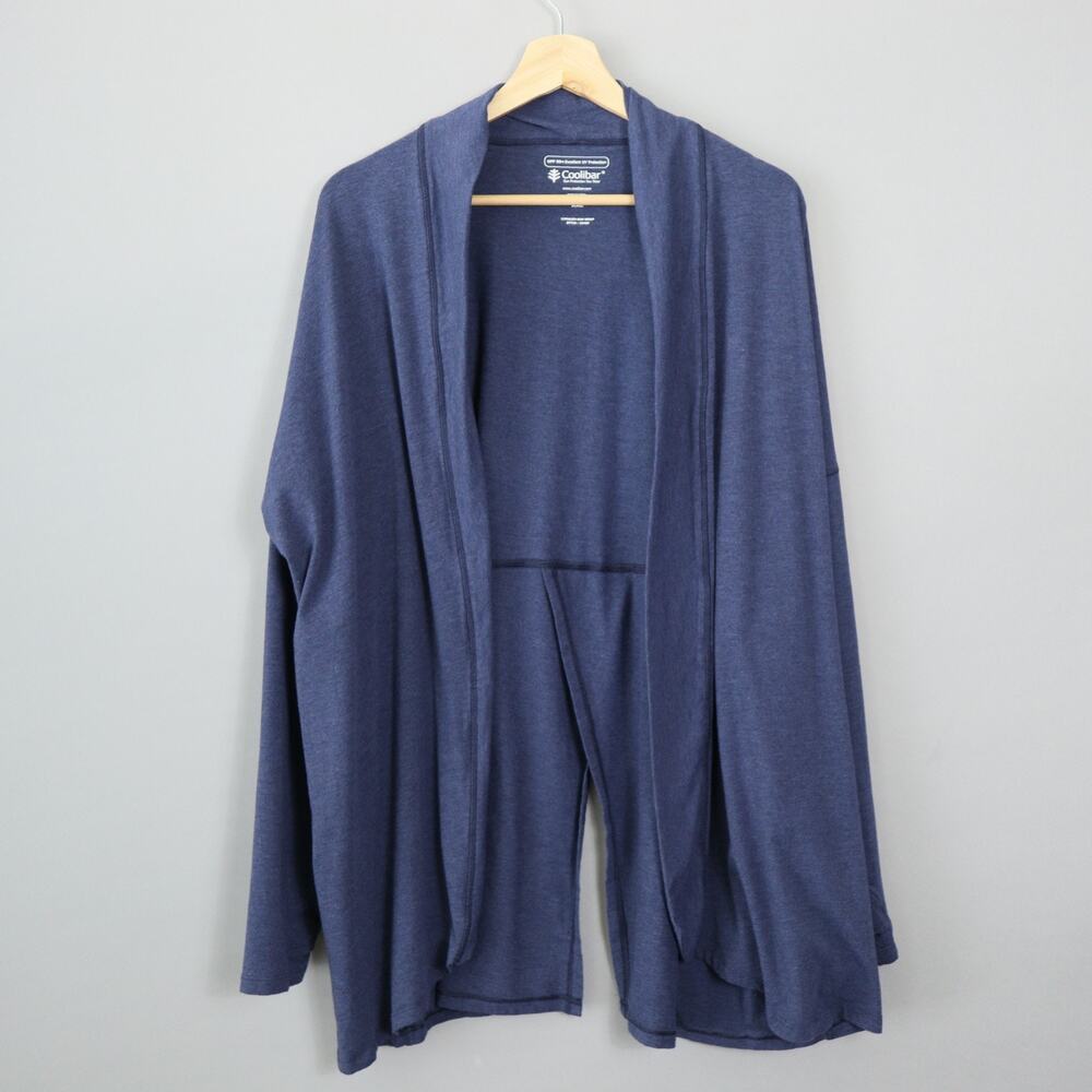 Coolibar  Lumaleo Sun Wrap Top Plus Extra XL Blue